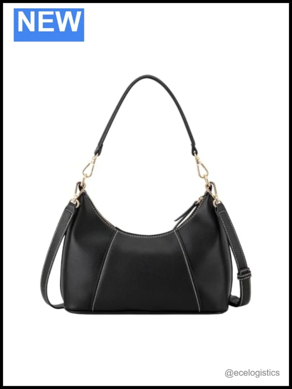 Nine West Convertible Hobo Shoulder Bag Faux Leather